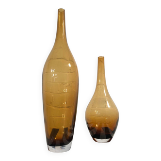 Pair of glass vases by Johanna Jelinek for IKEA