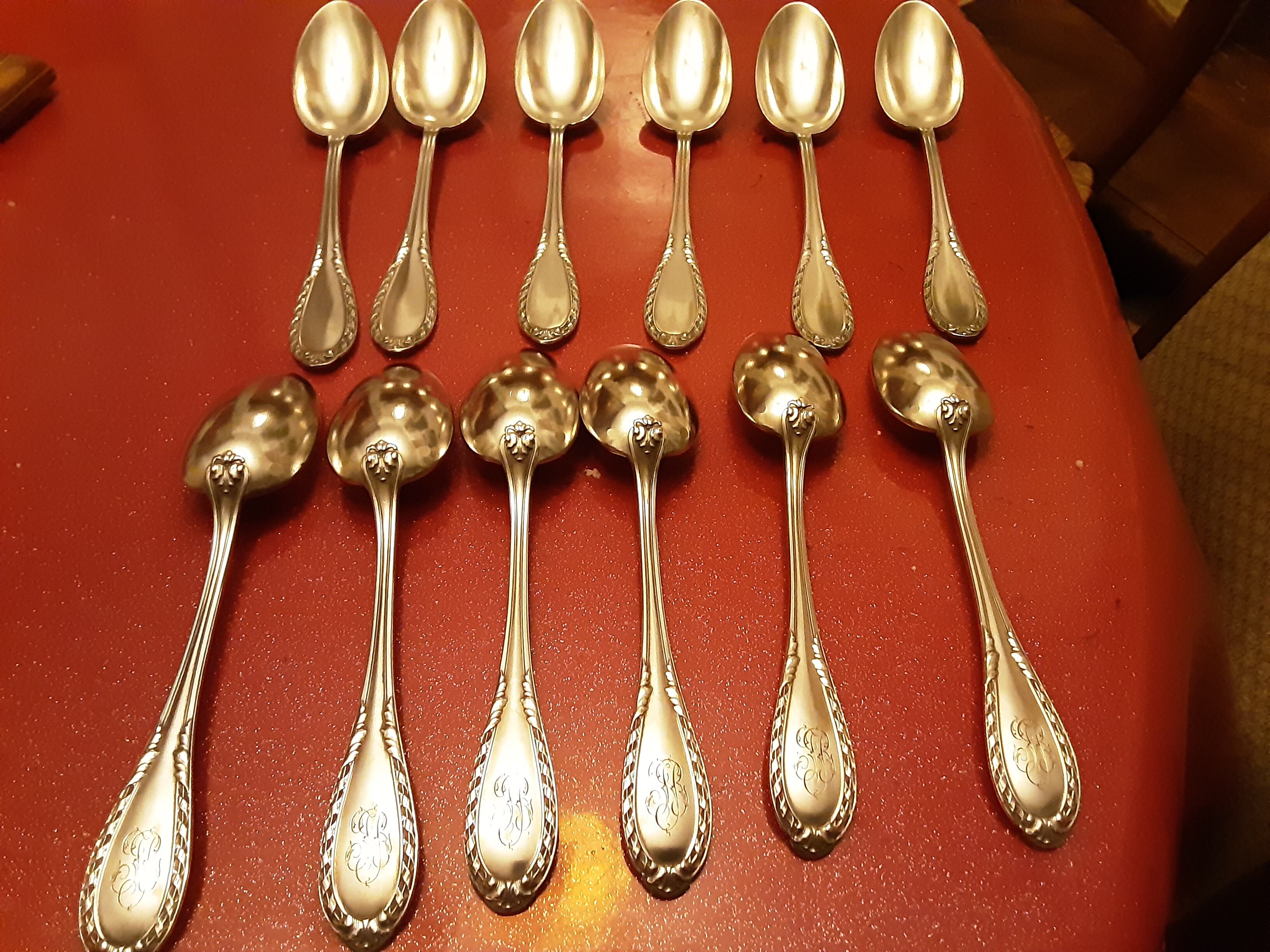 12 cuillères a sauce en métal argenté model uniplat. Ercuis, Vente aux