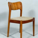 Niels Koefoed for Hornslet, 4 chairs / dining chairs, model '177', teak, 1960s, Denmark.