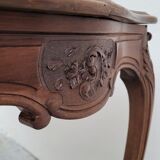 Louis XV style mid-style table in solid walnut