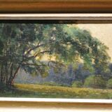 Ancient forest and landscape painting