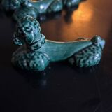 12 green ceramic cutlery holders