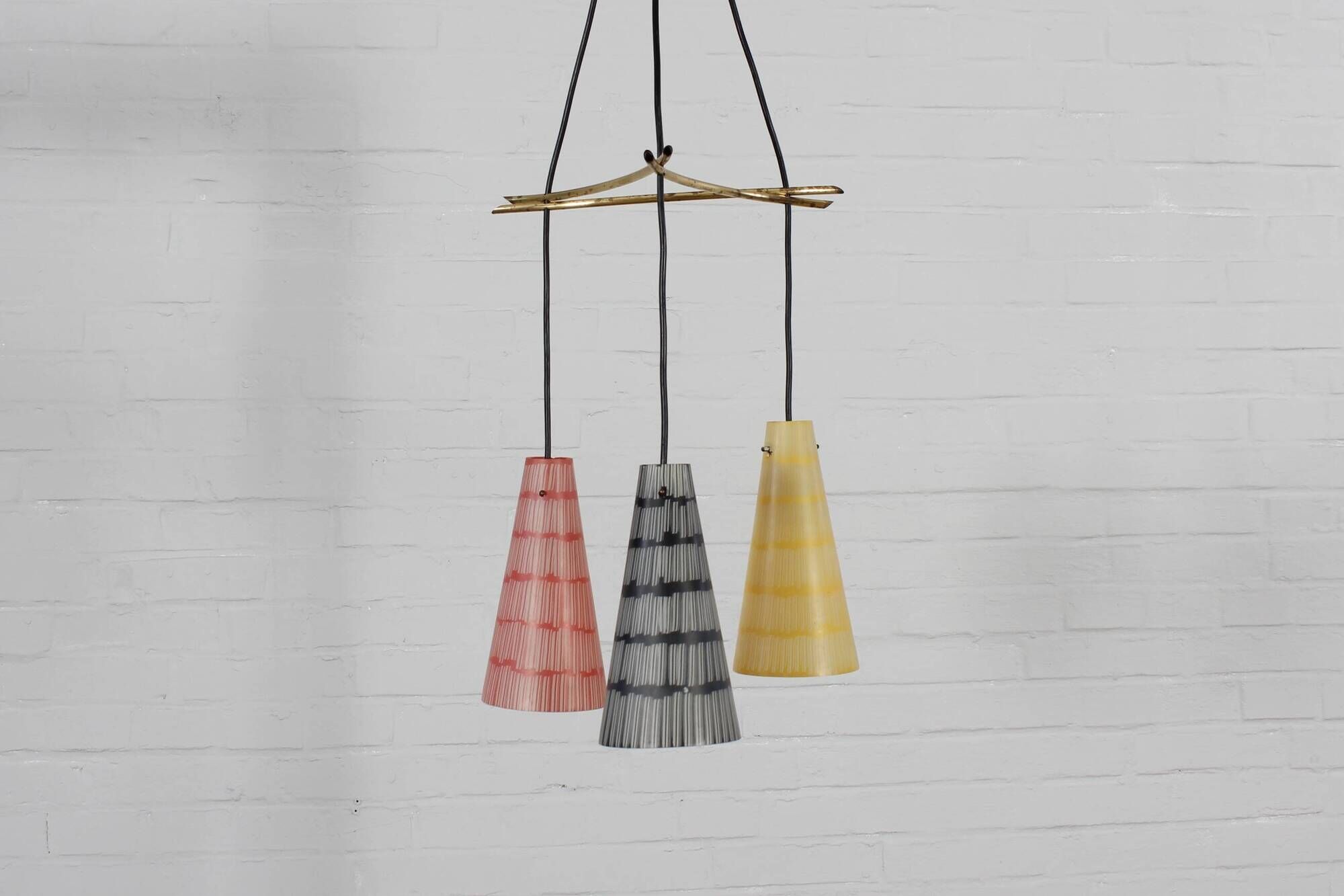 Coloured vintage ceiling lamp pendant lamp 60s 70s MCM