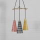 Coloured vintage ceiling lamp pendant lamp 60s 70s MCM