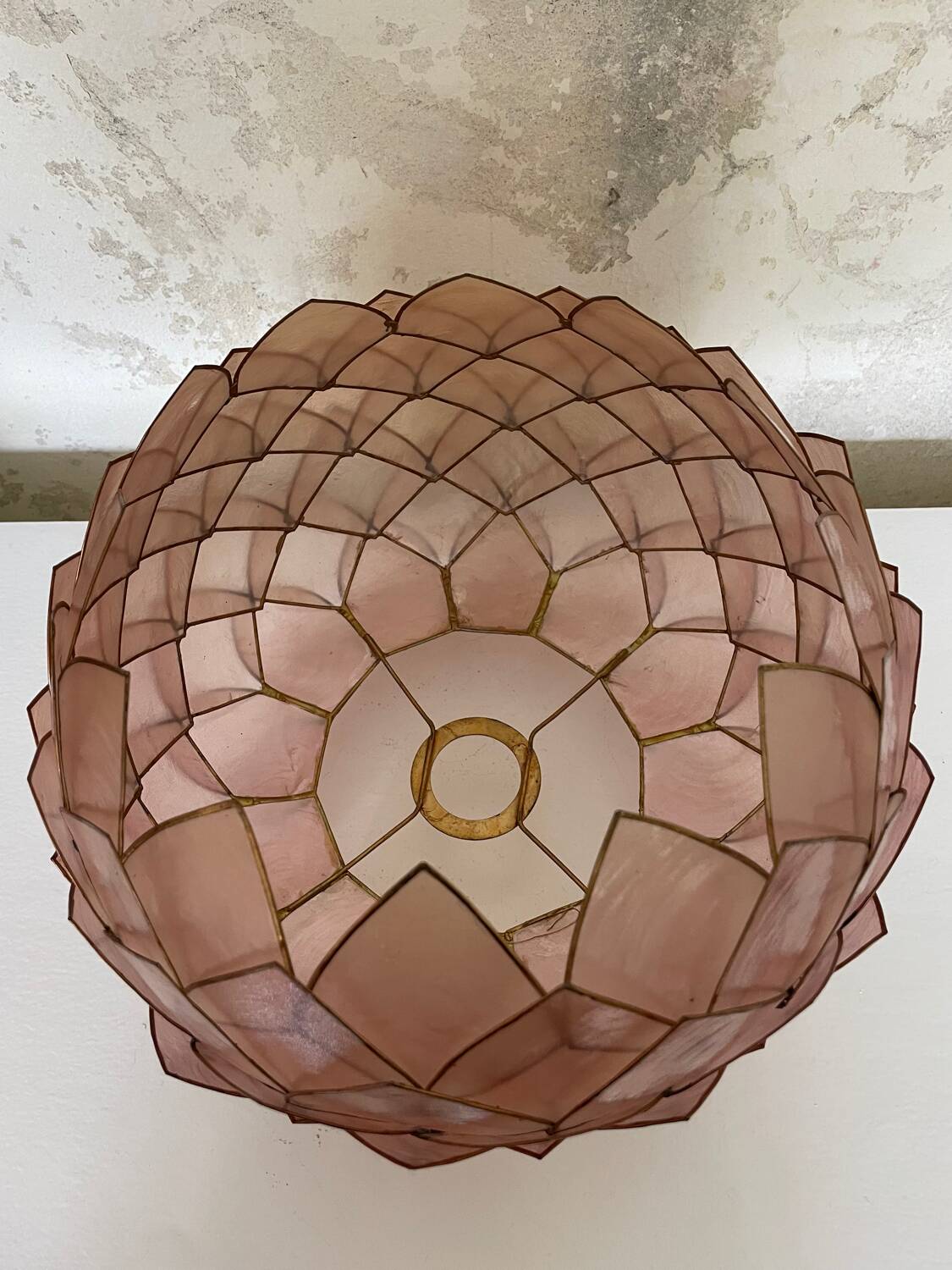 Abas-jour en nacre vintage