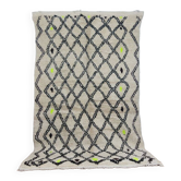 Handmade wool Berber rug 236 x 140 cm