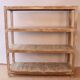Old burmese teak workshop shelf original unbleached patina