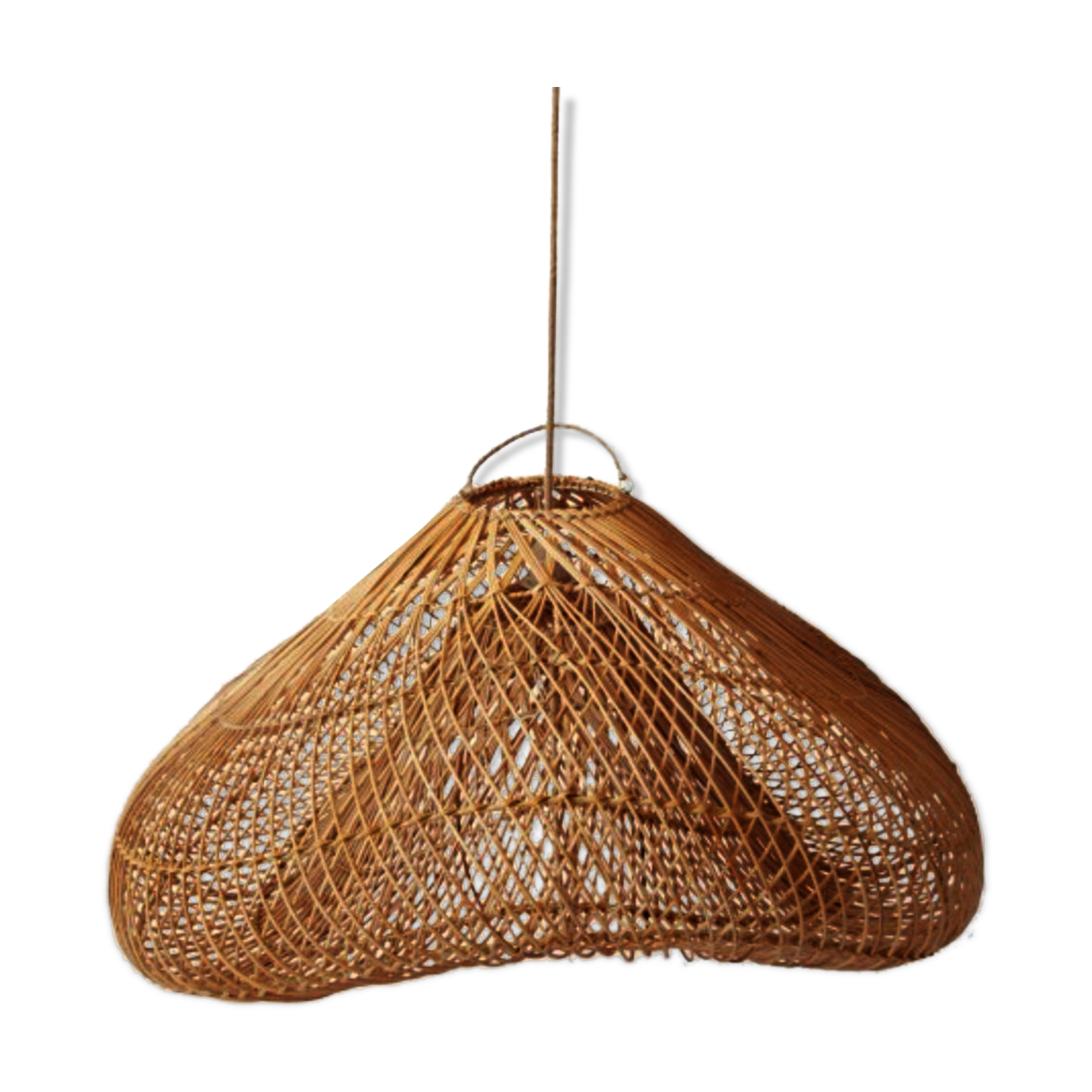 Suspension in rattan "cloud"