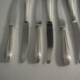 12 SFAM cheese knives in its dark chocolate case