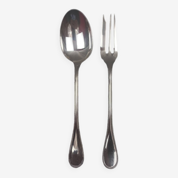 Christofle pearls - stew service cutlery 25.5 cm silver metal tbe