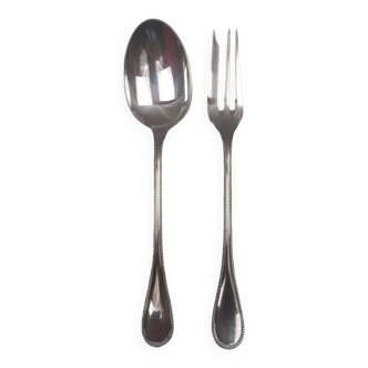 Christofle pearls - stew service cutlery 25.5 cm silver metal tbe