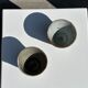 Set of 2 cups / mug Indonesian ceramic (matte brown)