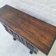 Arts of México Spanish colonial carved  painted console / sideboard, 1940s