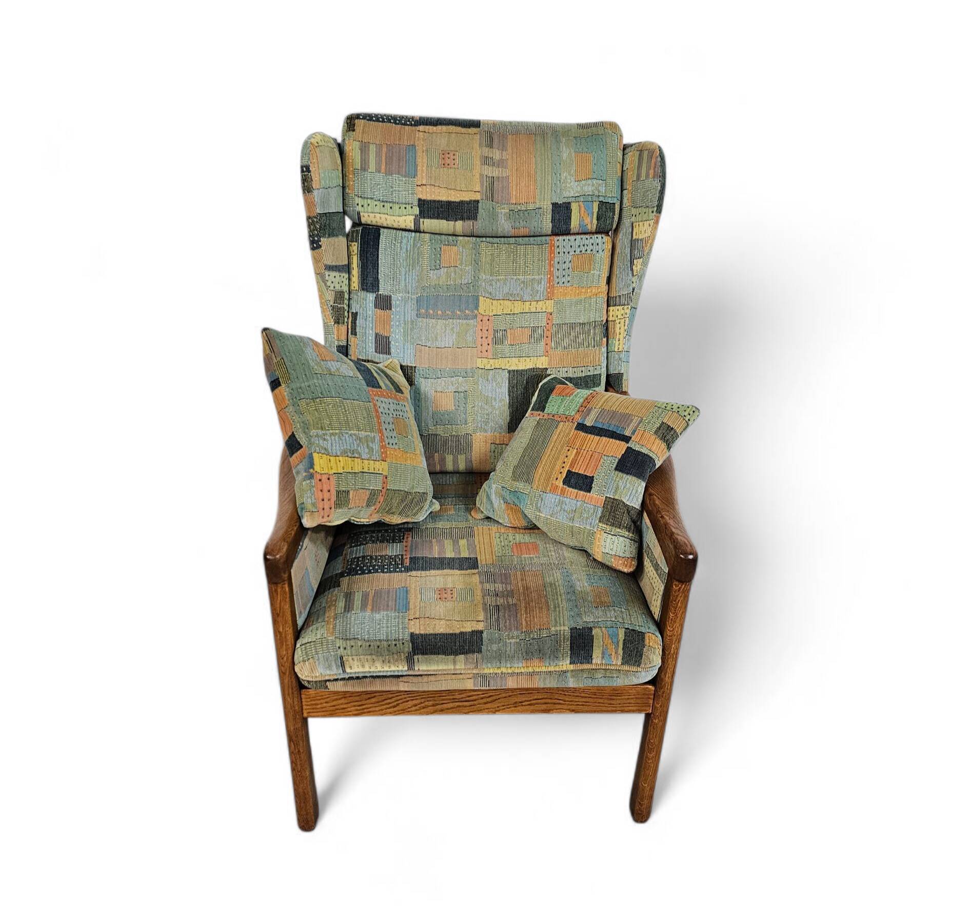 2 x Casala wingback / lounge / armchair in top condition / 4 small cushions / 1960s