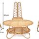 Set of Three Vintage Bamboo Garden Chairs, Italy