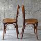 4 chairs Baumann bistrot 1925 sitting wood, "patina bistro of the corner"