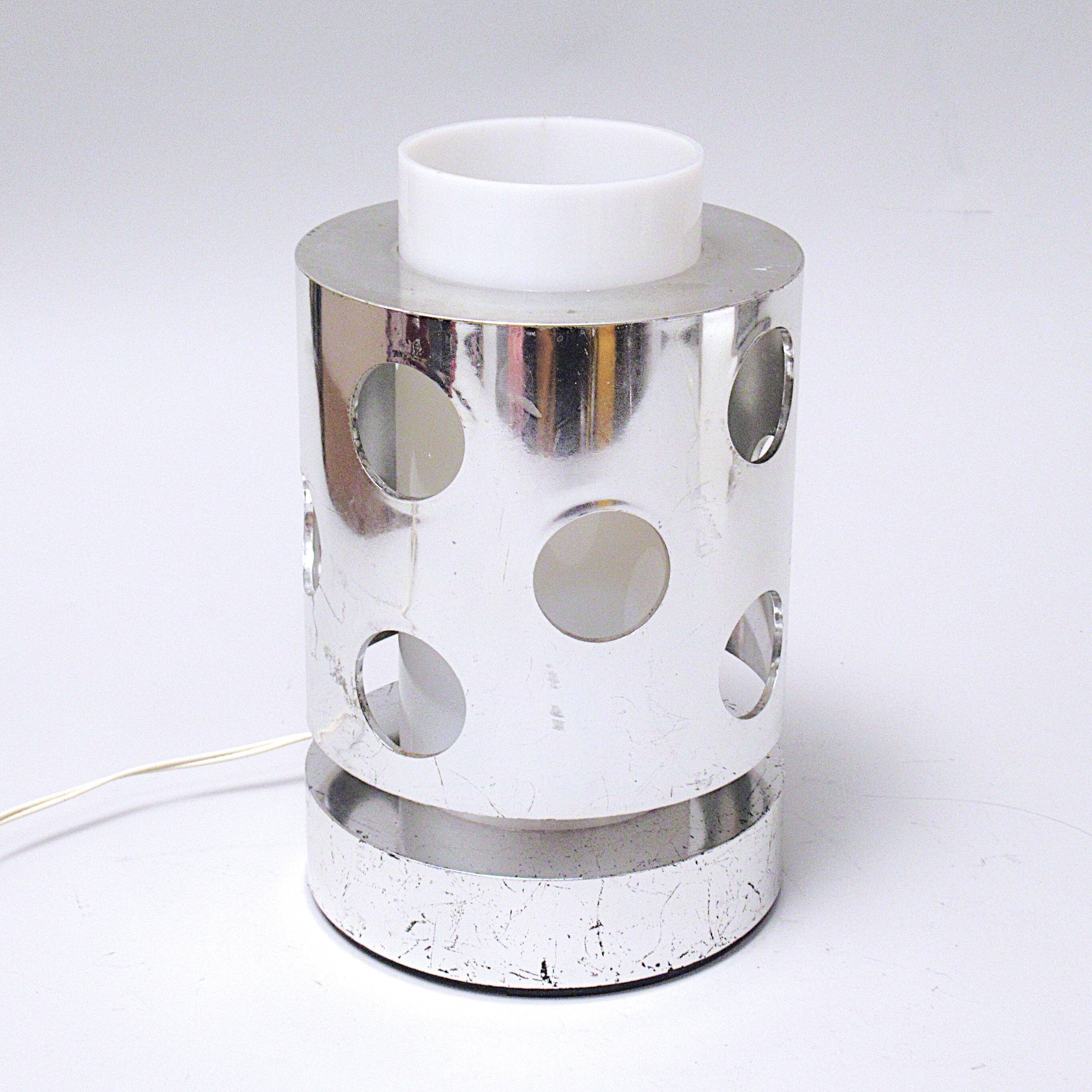Chrome lamp Marina Malabotti 1970s