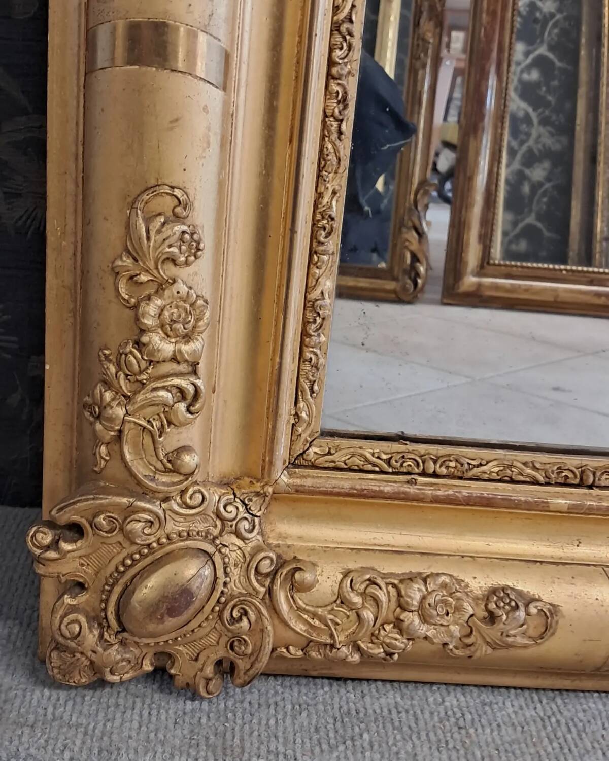 Louis Philippe period mirror 139 x 85