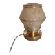 Touch lamp, Clichy glass, creamy yellow