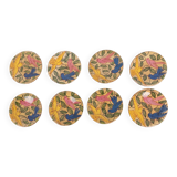 Hand made ceramic plates from Fenice Albisola, Italy 1970’s