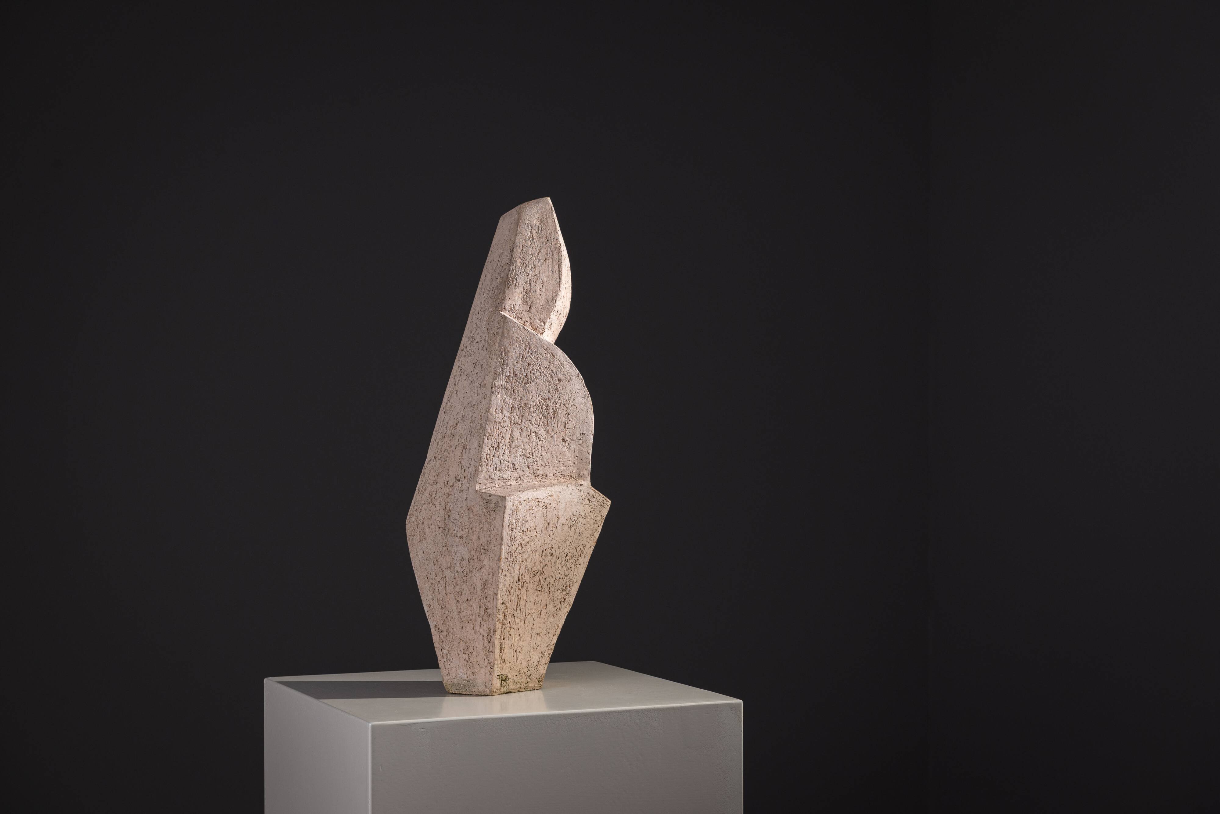 Large abstract monolithic sculpture