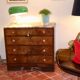 Commode Art Deco en loupe de noyer