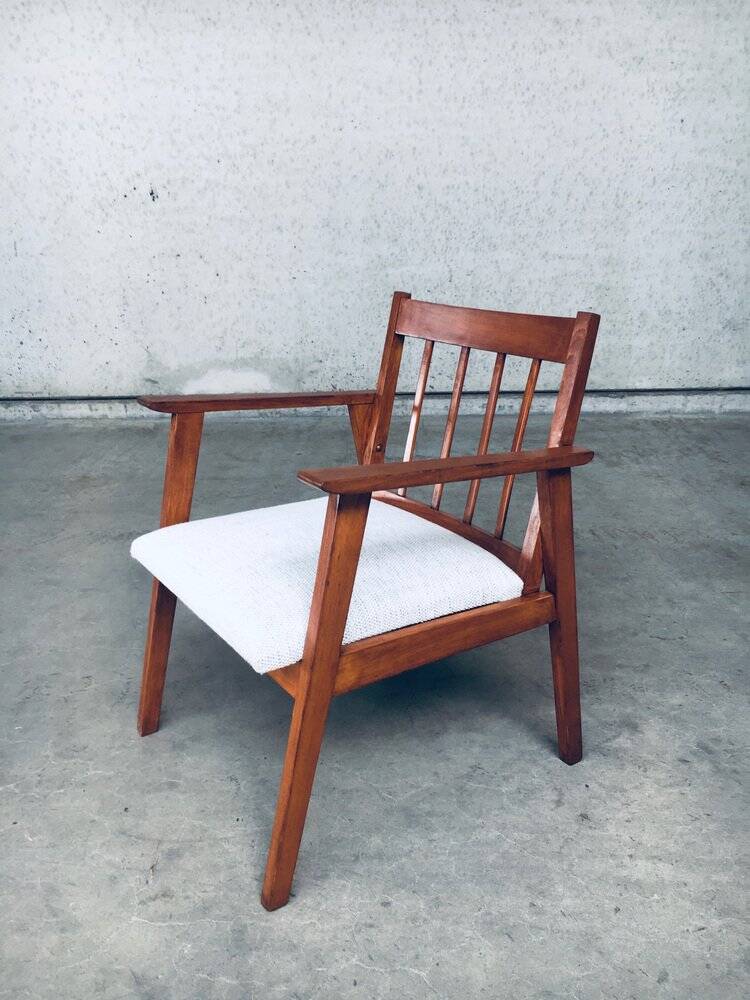 Mid-Century Modern Dutch Armchair Set, Netherlands, 1950s, Set of 3