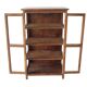 Tek window cabinet / four interior compartments / twelve glass panels