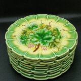 Sarreguemines dessert plate set