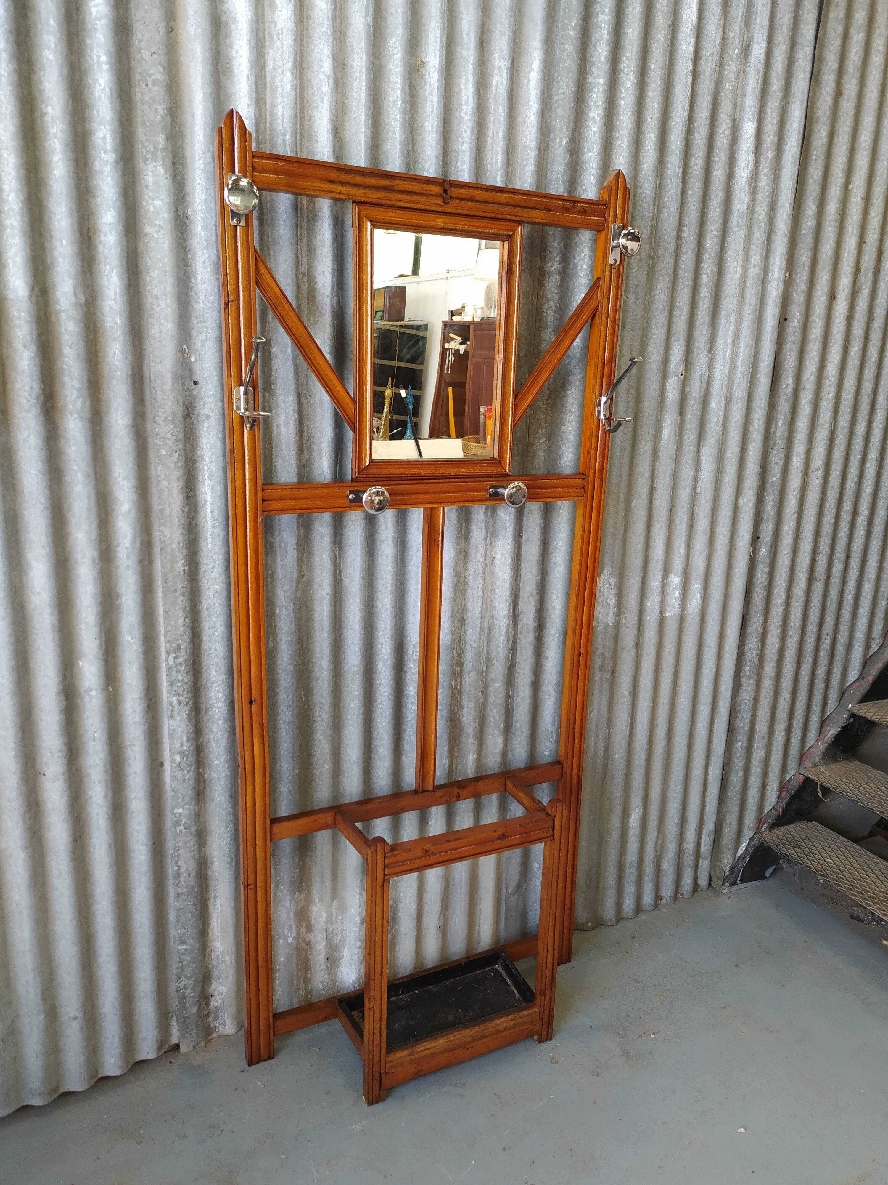 Vintage wardrobe coat door