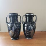 Pair of art deco vases signed Hem Michel Herman