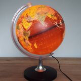 Globe terrestre lumineux années 80