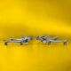 Vintage silver-plated dachshund knife rests – set of 6 – retro table decoration