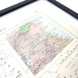 Carte ancienne Afrique Nord-Est Egypte Libye Soudan 1950