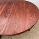 Scandinavian extendable round table in teak lg 115 to 205cm an60