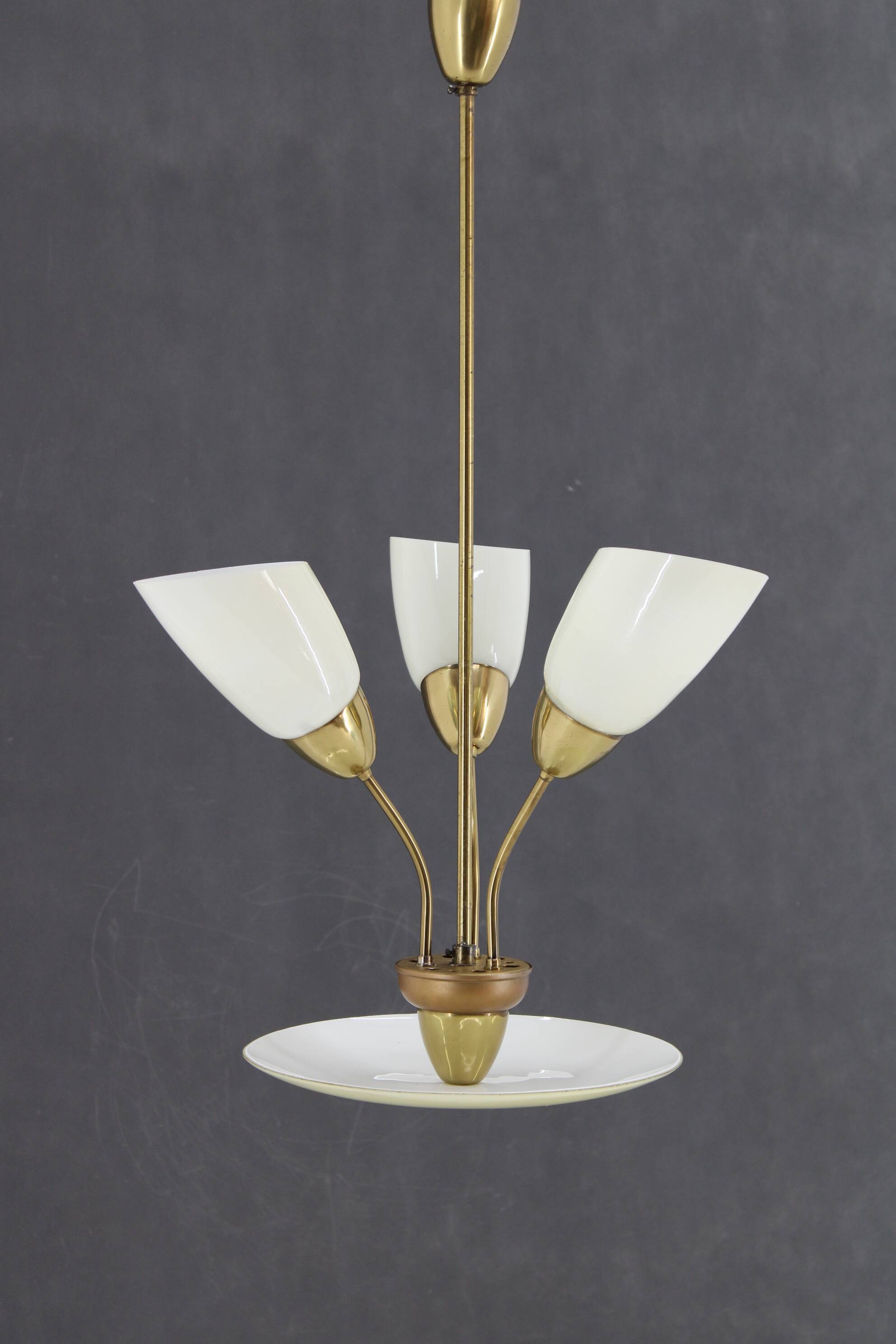 1960s Glass Chandelier by Kamenicky Senov, Czechoslovakia