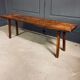Industrial bench / butcher's table, 1950s, solid oak - large model