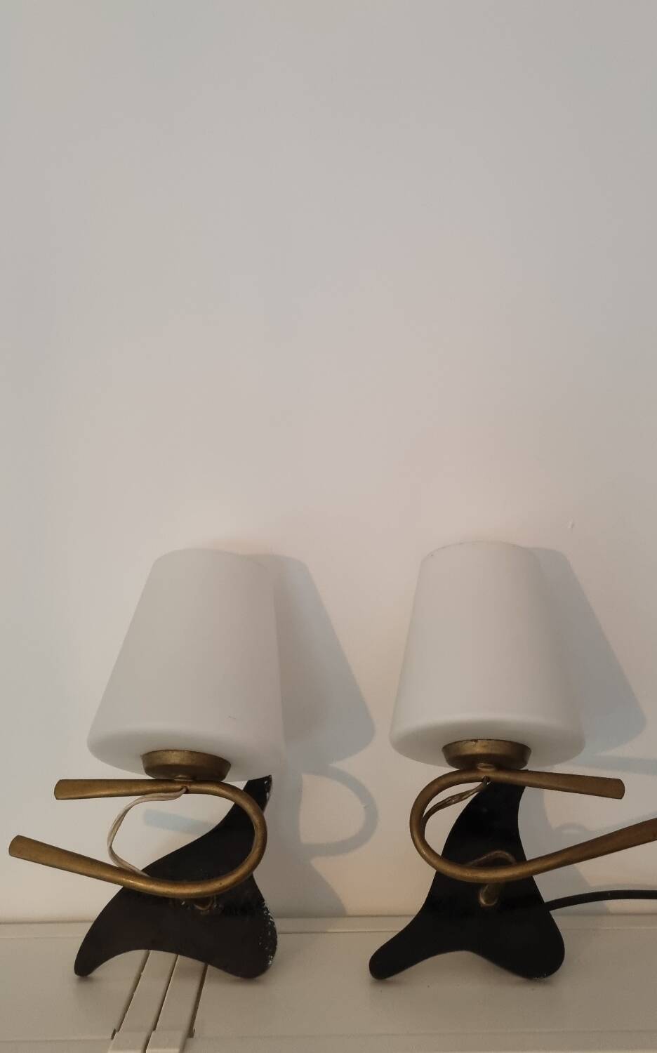 Pair of vintage wall lights