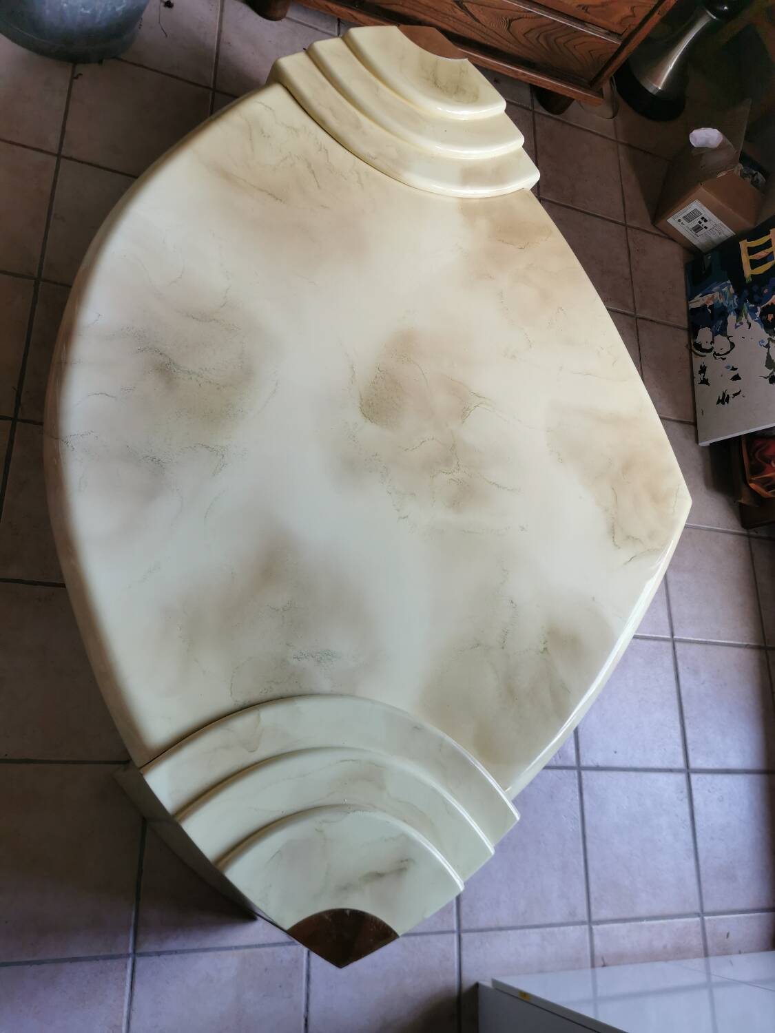 Vintage lacquered coffee table