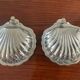 Pair of shell butter dishes from the 70s