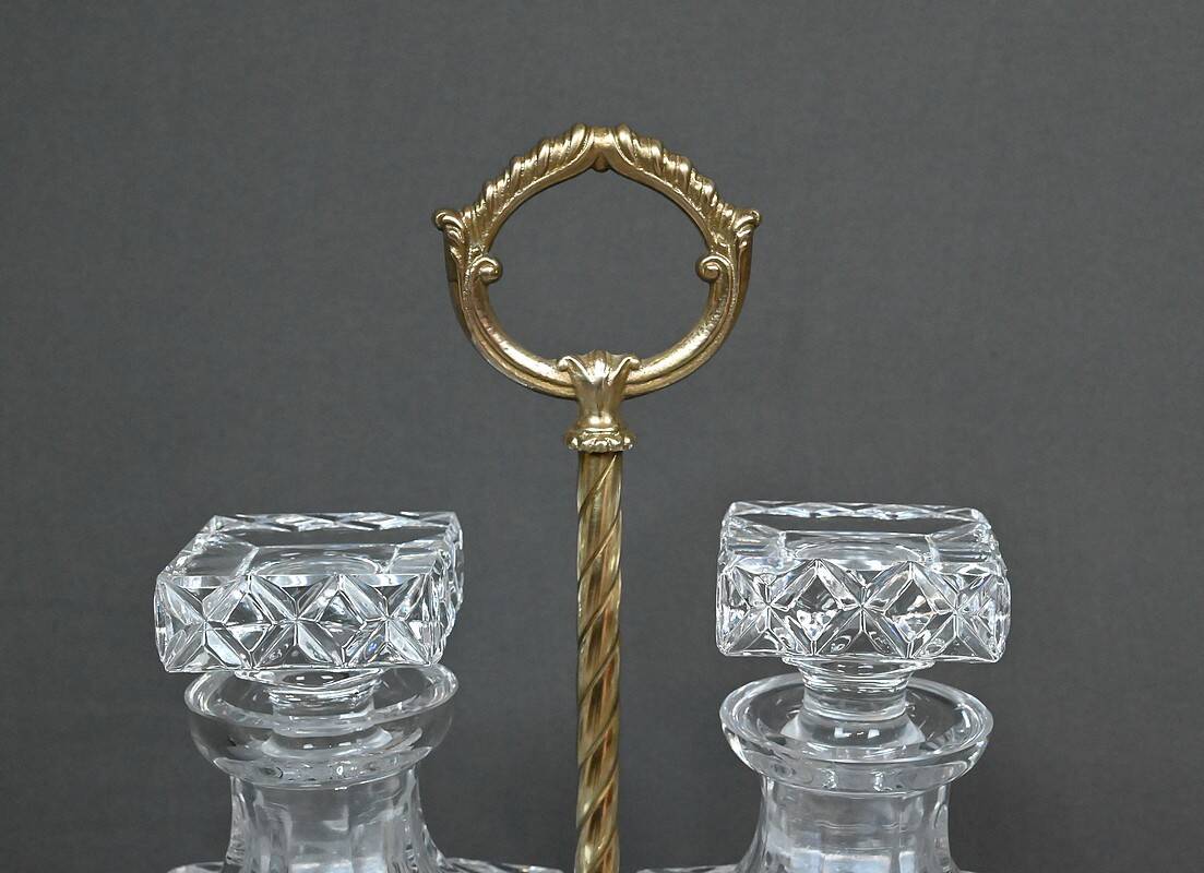 Bronze and Crystal Liquor Cabinet – Late 19th Century