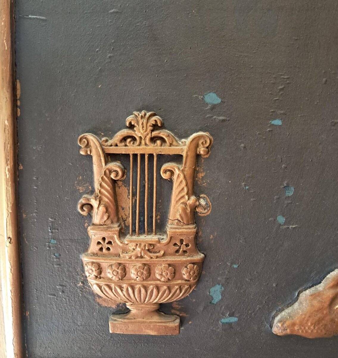 Trumeau mirror, late 19th to early 20th century.