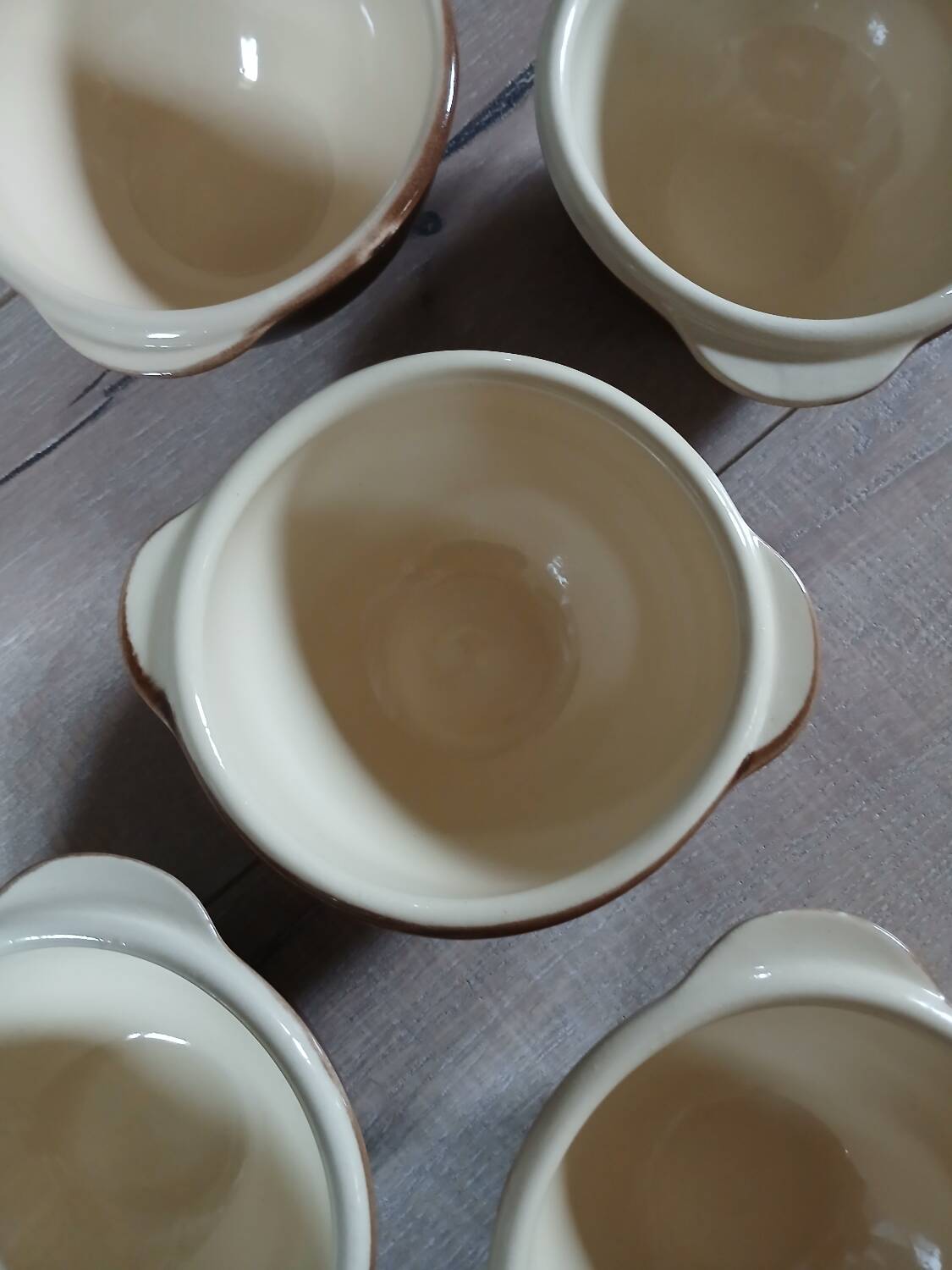 5 antique ear bowls Émile Henry