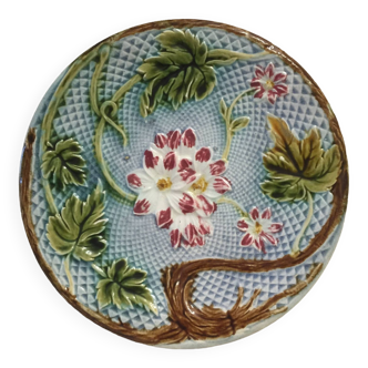 Slip plate - late 19th century - flower