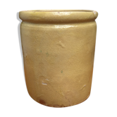 Old jam jar in gres