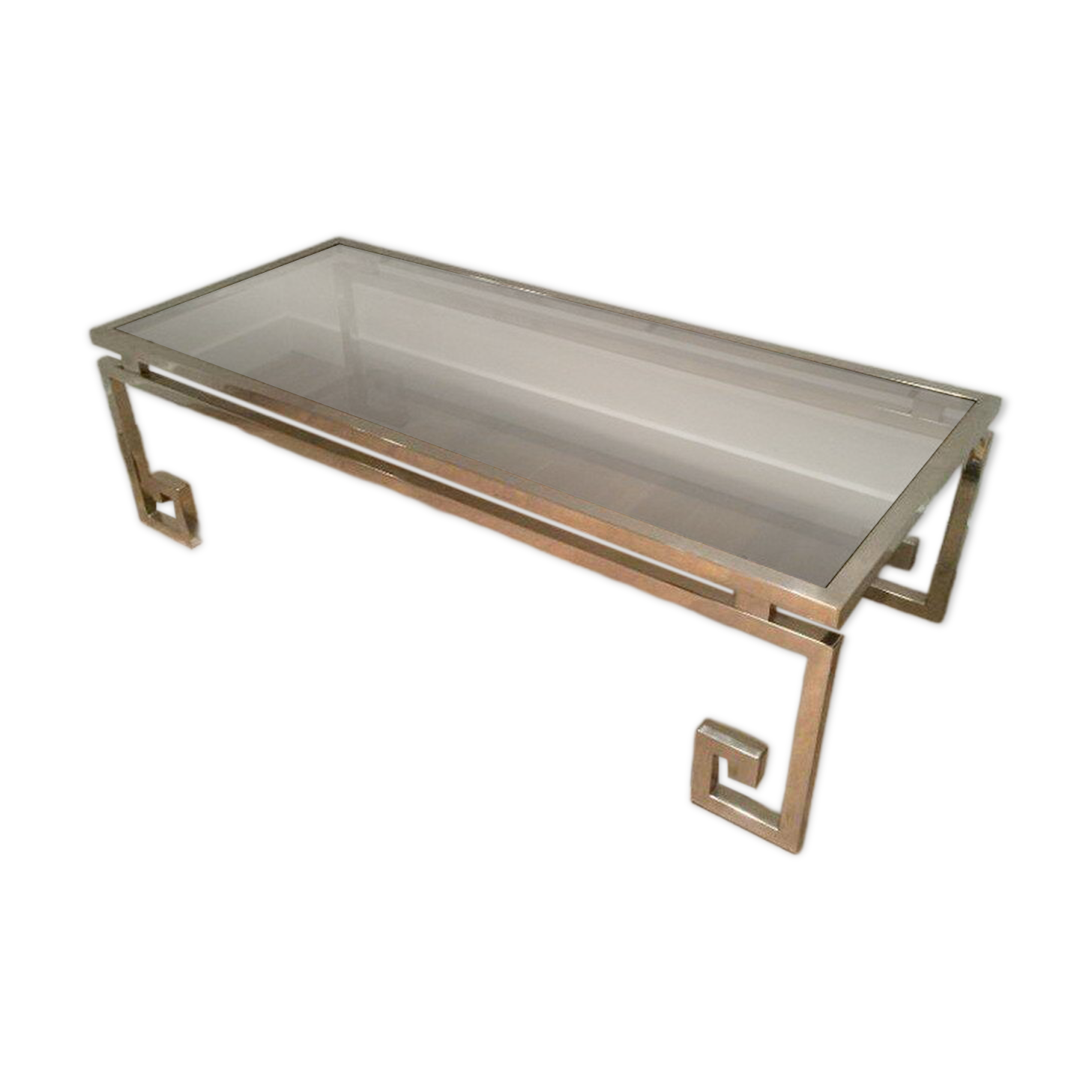 Very beautiful chrome coffee table