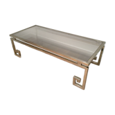 Très belle table basse chromée