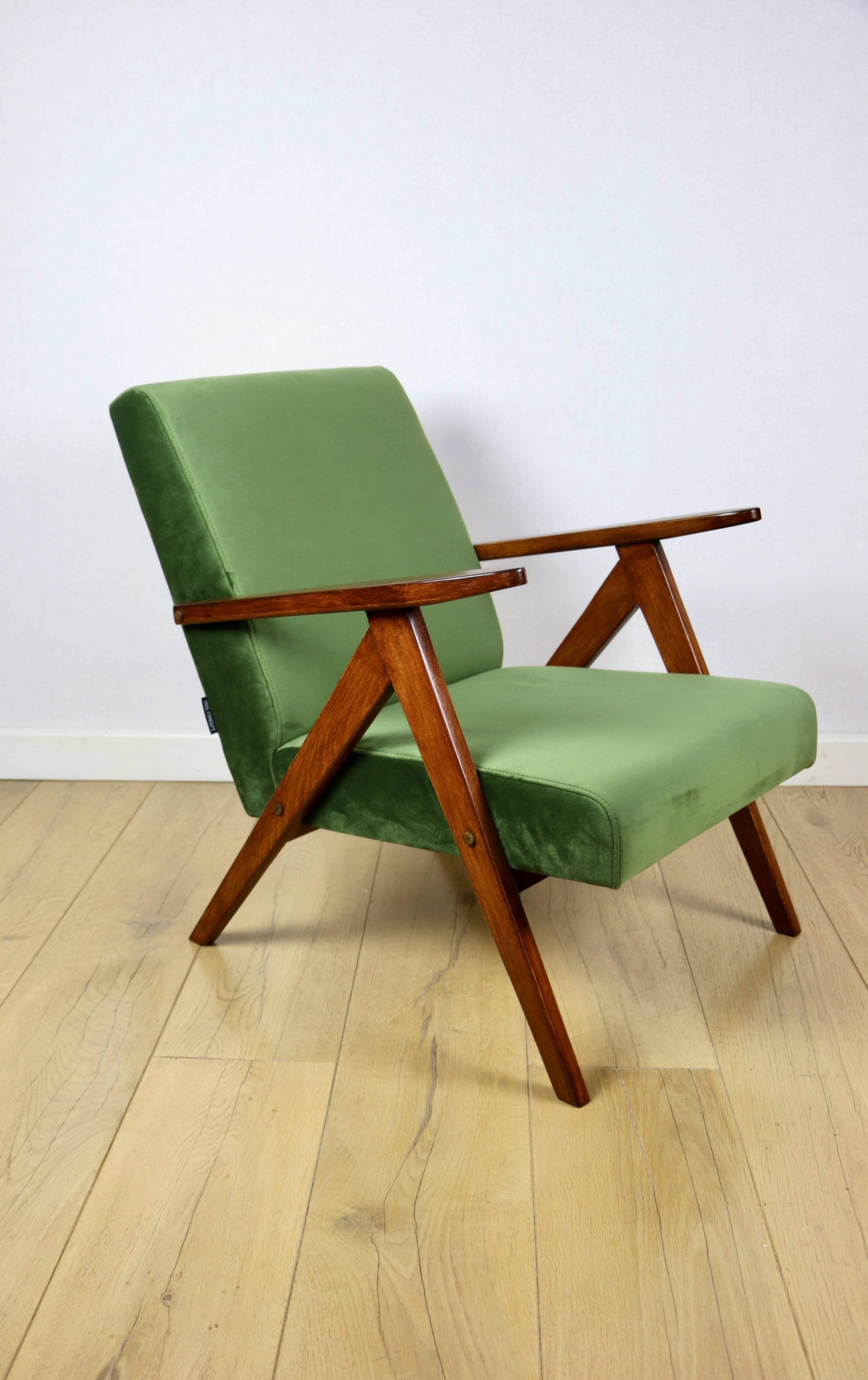 B-310 VAR armchair sea green olive velvet