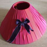 Pink moiré lampshade