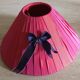 Pink moiré lampshade